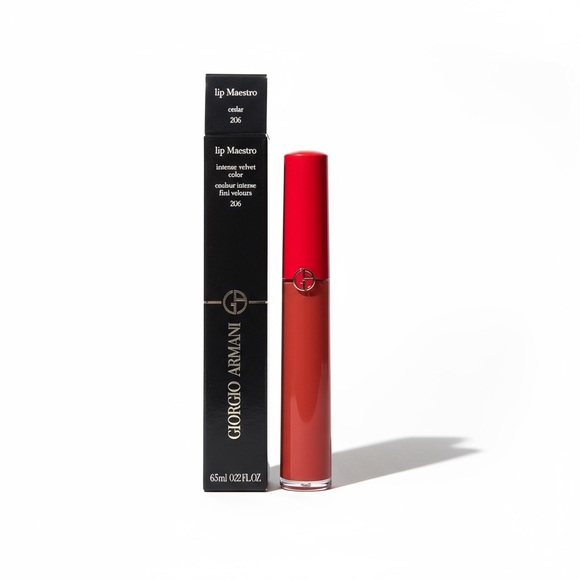Giorgio Armani Lip Maestro Liquid Lipstick Shade 206 Cedar Full Size NIB - Picture 8 of 9